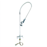 T&S Brass EasyInstall Single-Hole Deck-Mount Pre-Rinse Unit with Spring-Action Gooseneck