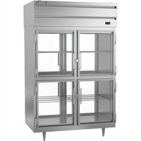Beverage-Air P Series 48.66 Cu. Ft. Two-Section Pass-Thru Freezer with 8 Half-Glass Doors