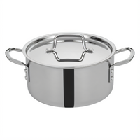 Tri-Gen 4.5 Qt Induction-Ready Tri-Ply Stainless Steel Stock Pot with Cover