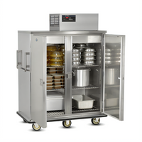 FWE RBQ-96 Refrigerated Satellite Transport Cabinet, 120 Tray / 96 Plate Capacity, Top-Mount