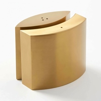 Tabletop Stainless Steel Salt & Pepper Shaker Set, 4 oz., Satin Gold Finish