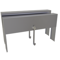 Glastender 23-Inch Double Speed Rail Locking Cover, Stainless Steel