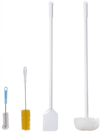 Vulcan Steam Kettle Clean-Up Kit with Draw-Off Brush, Clean-Up Brush, and Paddle Scraper