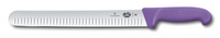 Victorinox Fibrox HACCP 12-Inch Granton Edge Slicer/Carving Knife with Purple Handle