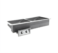 Randell Custom & Serving 9560-3N-DM Narrow 3-Pan Electric Drop-In Hot Food Well with Drains and Manifold