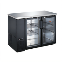 Omcan USA 49-Inch Heavy Duty Glass Door Back Bar Bottle Cooler