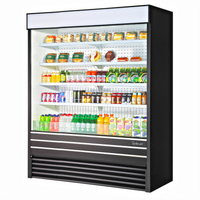 Turbo Air TOM-60EB-N Vertical Air Curtain Open Display Merchandiser, 28.6 Cu. Ft., 60-Inch, Black