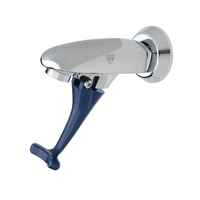 T&S Brass Wall-Mounted Push-Back Glass Filler Faucet with Adjustable Flange