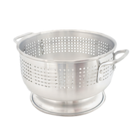 Crestware 21-Quart Medium Weight Footed Aluminum Colander with Handles