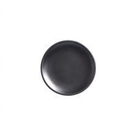American Metalcraft 6-Inch Round Black Matte Melamine Coupe Plate