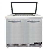 Continental Refrigerator Mighty Top SW36N12M-HGL-FB 36
