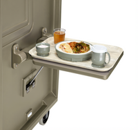 Cambro Optional Stowable Meal Delivery Cart End Table for MDC1520T16, Granite Sand
