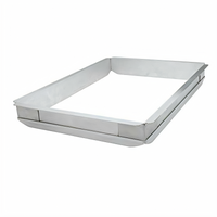 Omcan USA Aluminum Sheet Pan Extender for 1/4 Size Pans, 9-1/2 x 13 x 2 Inches
