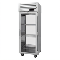 Turbo Air PRO Series Pass-Thru Heated Holding Cabinet with Glass Doors, 1-Section, 28 Cu. Ft., 115V