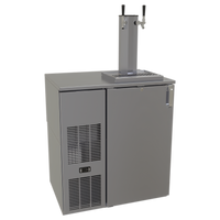 Glastender One-Zone Front-Serviced Bar Profile Draft Dispensing Cooler, 32-Inch, One Section