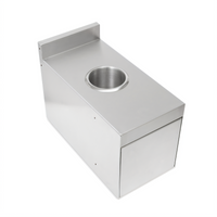 John Boos Underbar Waste Chute Trash Receptacle Cover, 12 x 24 x 17 Inches