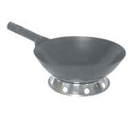 Mandarin 14-Inch Steel Wok with 6-Inch Steel Handle, Dozen