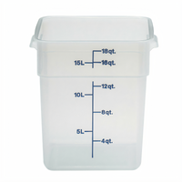 Cambro 18SFSPP190 CamSquare® Commercial Food Storage Containers Case of 6