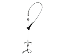 T&S Brass EasyInstall Single-Hole Deck Mount Pre-Rinse Mixing Faucet with 1.07 GPM Spray Valve