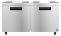 Hoshizaki Steelheart 60-Inch Two-Section Undercounter Freezer with Cylinder Lock