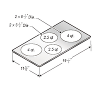 Wells (Middleby) 20434 Adapter Plates & Bars