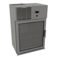 Glastender 24-Inch Wall-Mount Refrigerator with Left-Hinged Glass Door