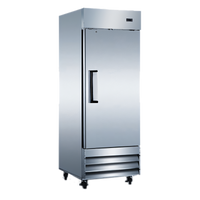 Black Diamond 29-Inch Wide 1-Section Narrow Depth Reach-In Refrigerator, 19 Cu. Ft., Solid Door