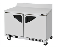 Turbo Air Super Deluxe Two-Section 48-Inch Front-Breathing Worktop Refrigerator, 11.1 Cu. Ft.
