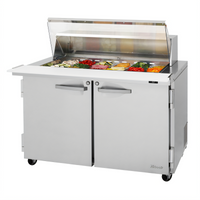 Turbo Air PRO Series 48-Inch Mega Top Sandwich/Salad Prep Table with Clear Lid