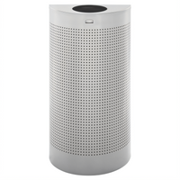 Rubbermaid Commercial Silhouette 12 Gallon Half-Round Open-Top Indoor Receptacle