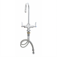 T&S Brass Double Pantry Deck-Mount Mixing Faucet with 5 3/4
