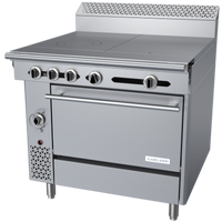 Garland Cuisine Series 36-Inch Heavy Duty Gas Combination Top Range with Dual Hot Tops and Convection Oven