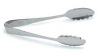 Carlisle 10-1/2-Inch Scalloped Serving Tongs, 18/8 Stainless Steel