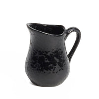 American Metalcraft Black Artisanal Porcelain Bell Creamer, 4 oz., with Handle