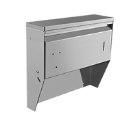 Wall-Mount Stainless Steel Folded Paper Towel/Napkin Dispenser