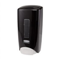 Rubbermaid Flex Wall-Mount Manual Foam/Liquid Skin Care Dispenser, 1000/1300 mL, Black