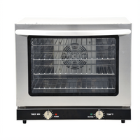 Omcan USA Half-Size Countertop Electric Convection Oven, 2.3 Cu. Ft., 4-Pan Capacity, Stainless Steel