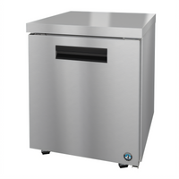 Hoshizaki Steelheart 27-Inch Low Profile One-Section Undercounter Freezer, One Solid Door, R290 Refrigeration