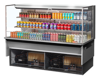Turbo Air TOM-72L-UF-S-3SI-N Low-Profile Drop-In Horizontal Open Refrigerated Display Case, 72-Inch, 23.4 Cu. Ft.