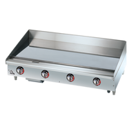 Star-Max Heavy Duty 48-Inch Electric Countertop Chrome Plate Griddle