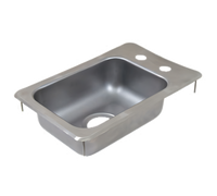 John Boos Pro-Bowl 1-Compartment Drop-In Stainless Steel Hand Sink with 10 x 14 x 5 Bowl
