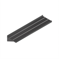 John Boos 60-Inch Solid Ribbed Stationary Tray Slide with Stainless Steel Deck
