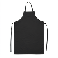 Signature Chef Black Lightweight Water-Resistant Full-Length Dishwashing Apron, 27-1/2 x 40 Inches