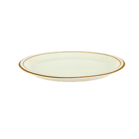 Crestware Spice Oval Ceramic Narrow Rim Platter, 13-1/2 x 10-5/8 Inches