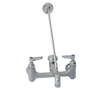 Mop Sink Service Faucet with Vacuum Breaker, 8 Inch Center, 1/2 Inch NPT Female Inlets