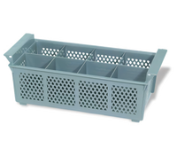 Crestware Half-Size 8-Compartment Dishwasher Flatware Rack with Handles