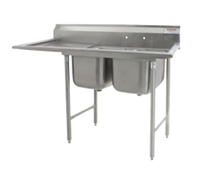 Eagle Group 414 Series 2-Compartment Stainless Steel Sink with Left Drainboard