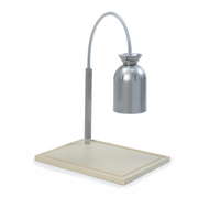 Nemco Countertop Adjustable Single-Bulb Carving Station with Flex-Mount Heat Lamp and HDPE Cutting Board