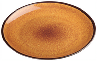 Ardesia Ava 11-Inch Round Tan Melamine Plate, 24/Case