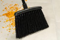 Duo-Sweep Unflagged Warehouse Broom with 48-Inch Black Metal Handle